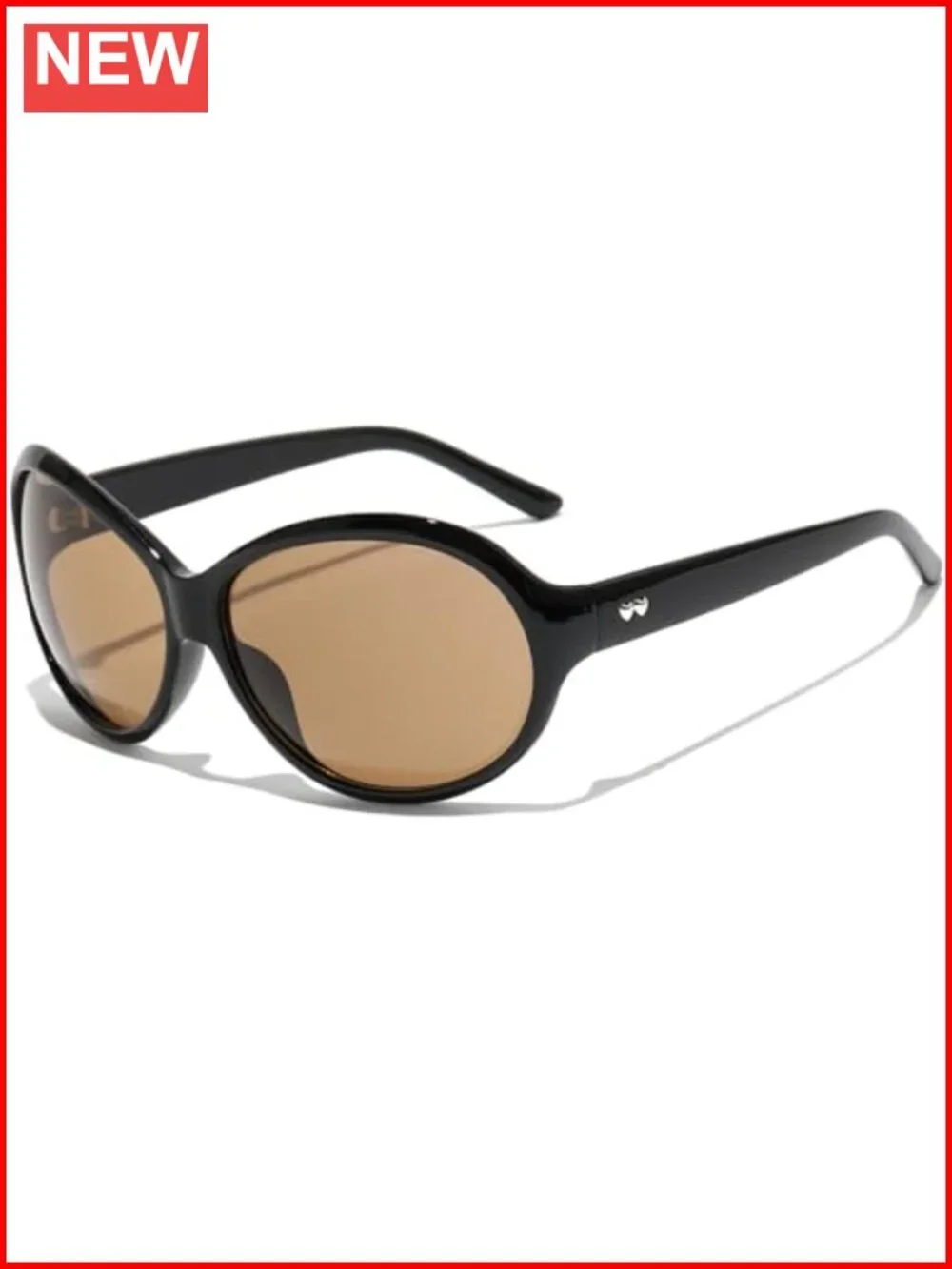 Women's Oversized Wrap Around Sunglasses UV400 Protection Retro Oval Shades